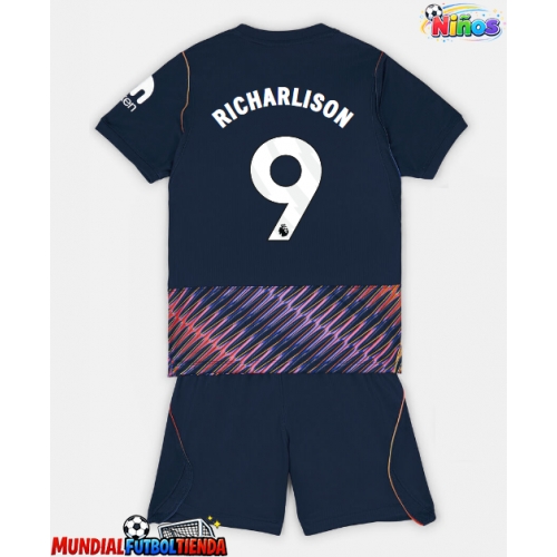 Camiseta Tottenham Hotspur Richarlison #9 Segunda Equipación Replica 2026-27 para niños mangas cortas (+ Pantalones cortos)